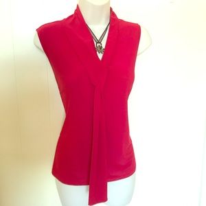 Sleeveless Red Top L